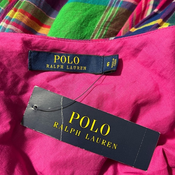 Polo Ralph Lauren Vibrant Plaid Maxi Wrap Dress - Picture 7 of 14